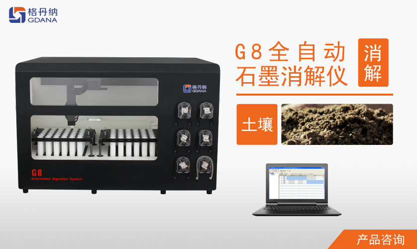 G8全自動石墨消解儀對土壤中Cd、Cr、Cu、Pb、Ni、Zn金屬的消解